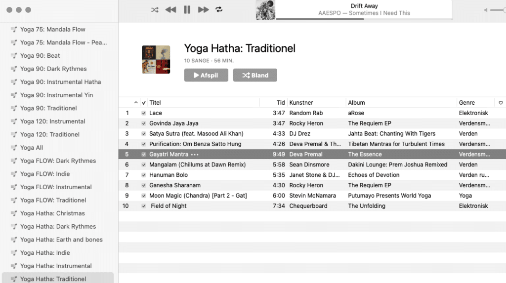 Yoga Playlist